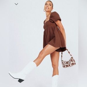 Lorna Romper in Brown from Princess Polly. US size 4